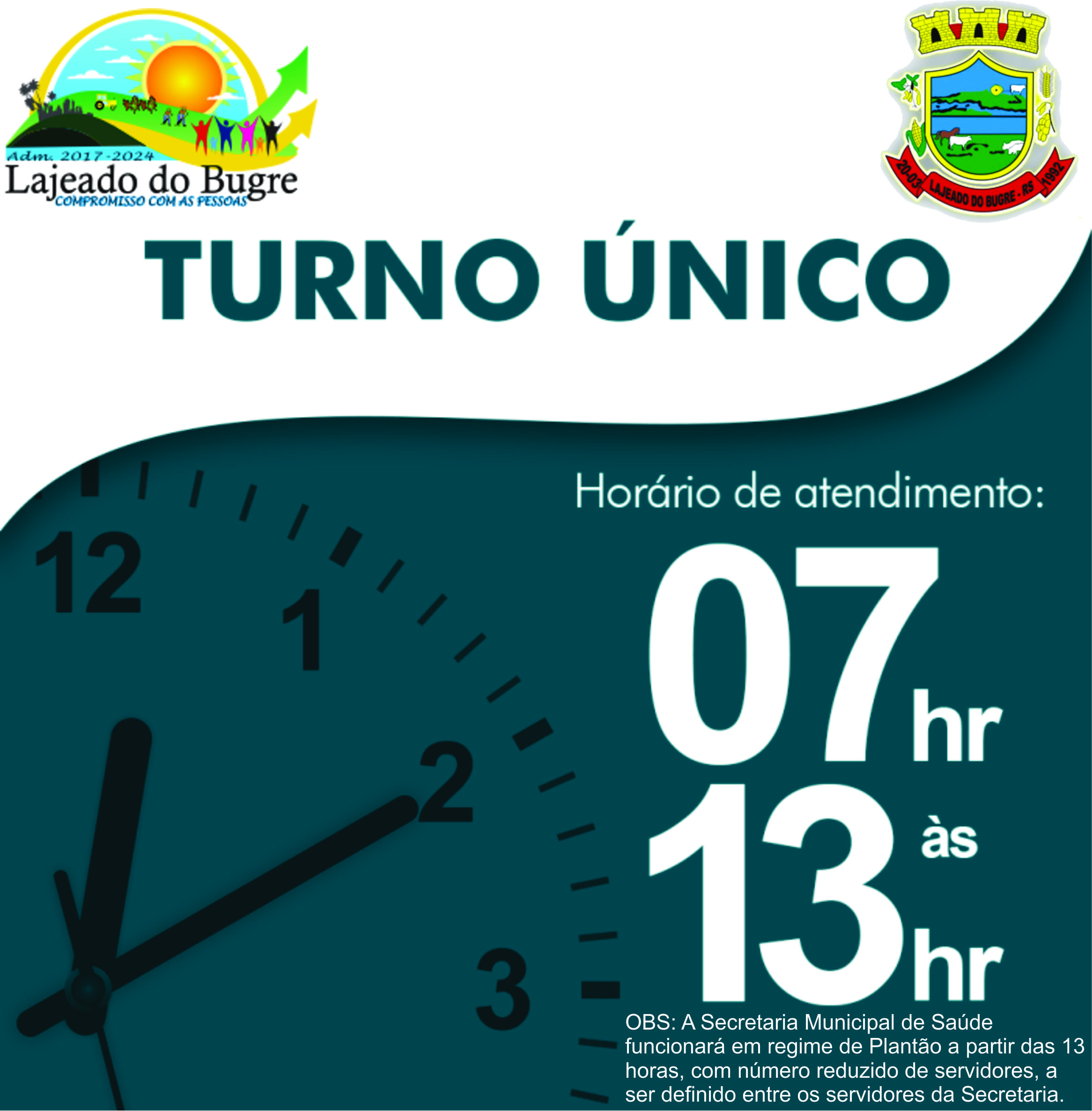 PREFEITURA DECRETA TURNO ÚNICO A PARTIR DE SEGUNDA-FEIRA - Prefeitura ...