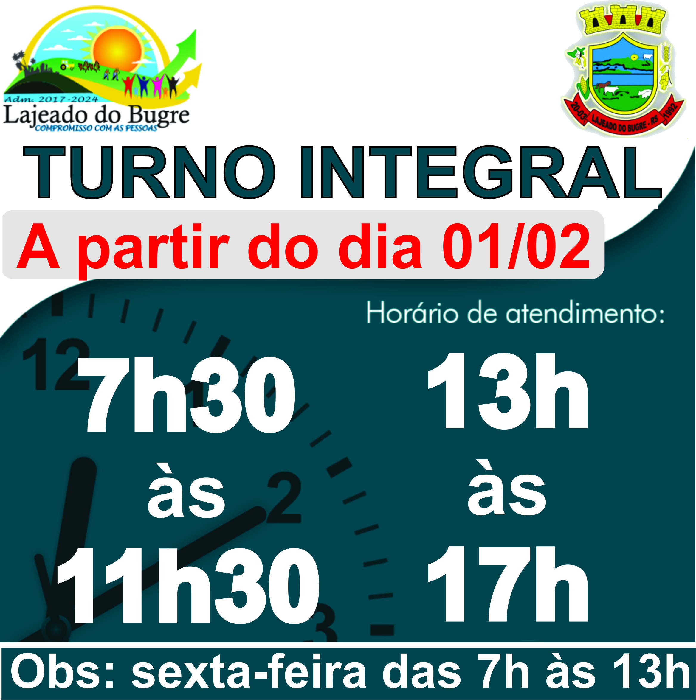 Prefeitura retorna atendimento de turno integral - Prefeitura Municipal ...